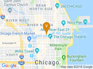 map of The Westin Chicago River North