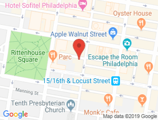 map of The Warwick Hotel Rittenhouse Square