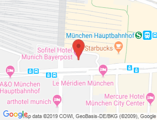map of Hotel Sofitel Munich Bayerpost