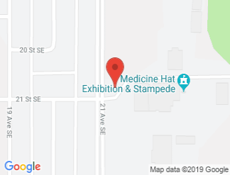 map of Medicine Hat Exhibition & Stampede