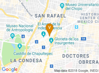 map of Mexico City Marriott Reforma Hotel