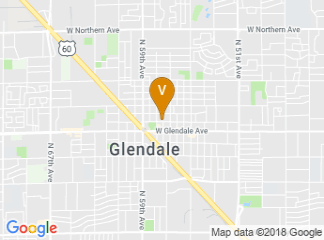 map of Glendale Civic Center