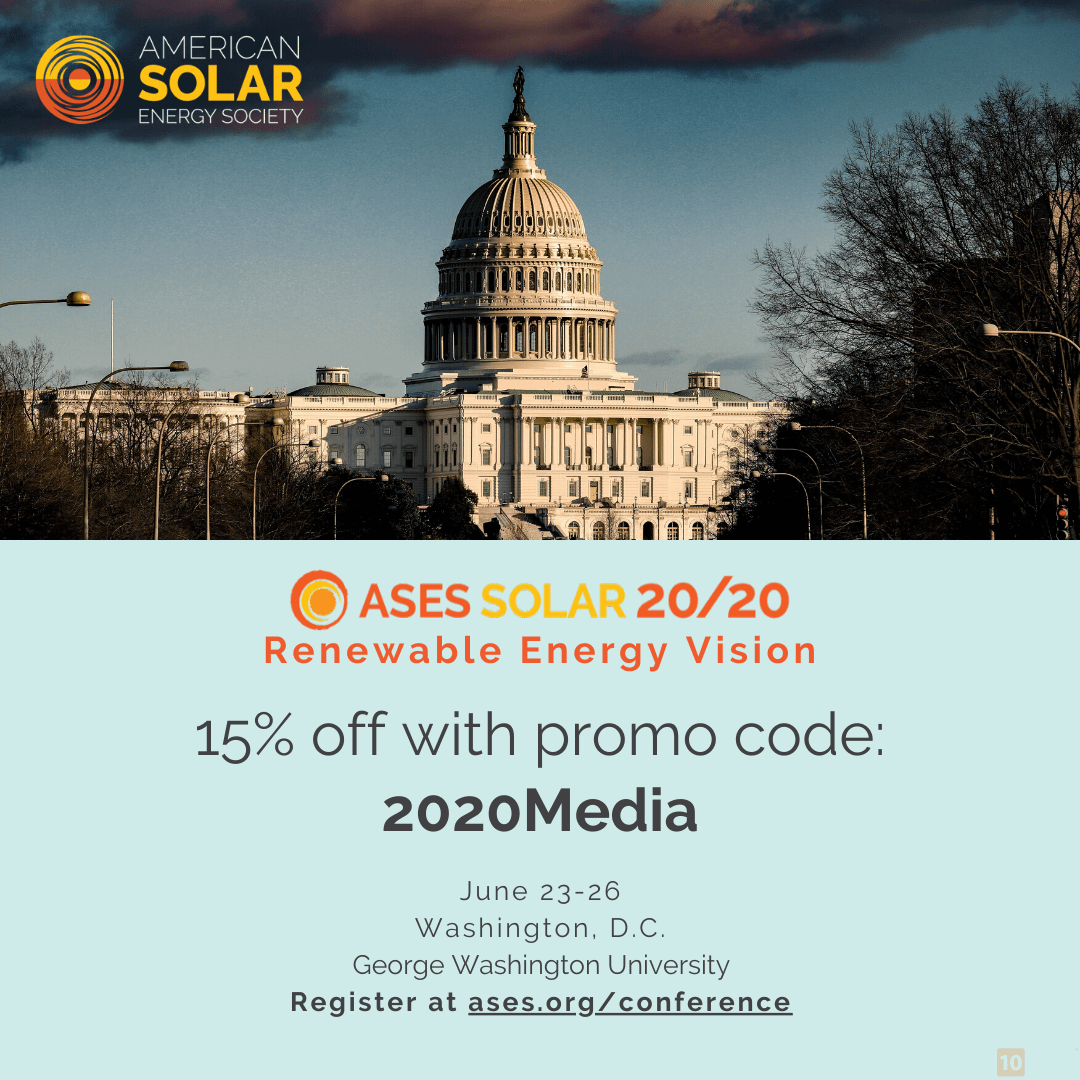 SOLAR (May 2024), ASES Solar Conference, Washington DC USA Conference