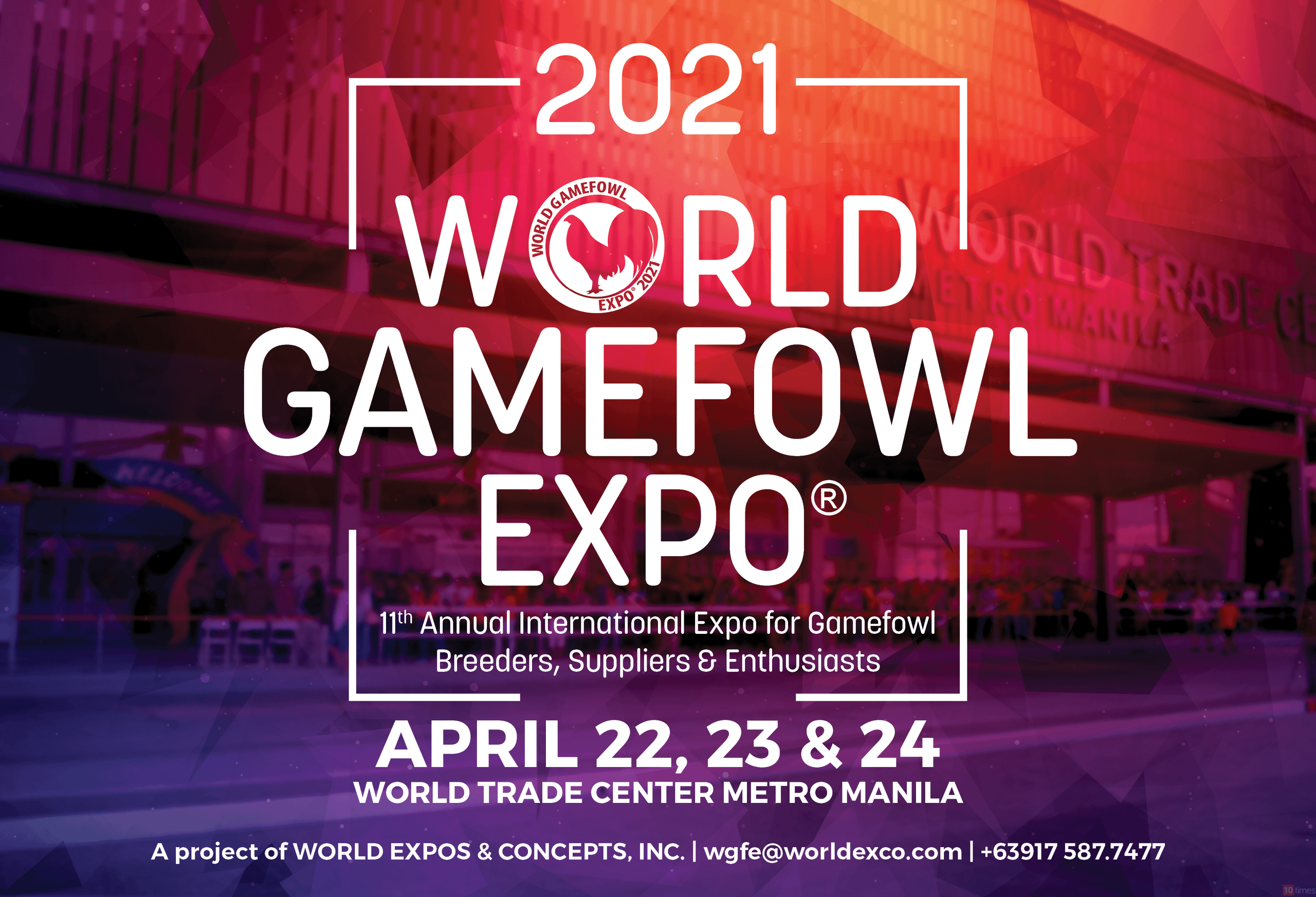 WGE (Jan 2024), WORLD GAMEFOWL EXPO, Pasay Philippines Trade Show