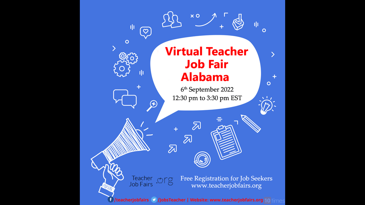 Alabama Virtual Teacher Job Fair (Sep 2022), Online Trade Show