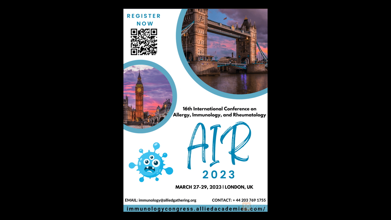 Immunology Conference (Mar 2023), International Conference on Allergy