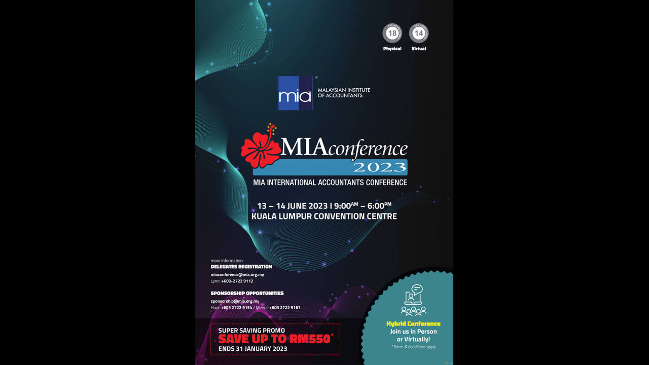 MIA Conference (Jun 2023), MIA International Accountants Conference, Kuala Lumpur Malaysia
