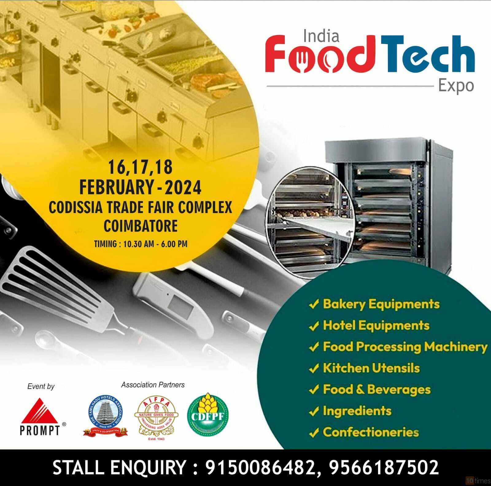 India Food Tech Expo (Feb 2024), Coimbatore India Trade Show